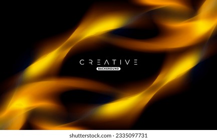 Abstract liquid gradient Background. Fluid color mix. Orange and Black Color blend. Modern Design Template For Your ads, Banner, Poster, Cover, Web, Brochure, and flyer. Vector Eps 10