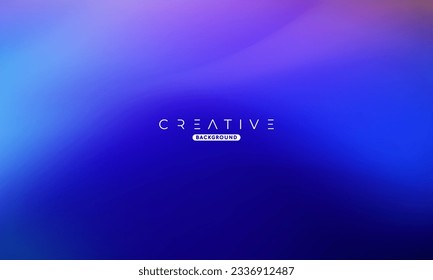 Resumen de gradiente líquido fondo. Mezcla de colores fluidos. Mezcla de colores azul y púrpura. Plantilla de diseño moderna para sus anuncios, banner, afiche, portada, web, folleto y volante. Vector Eps 10