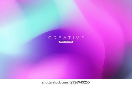 Abstract liquid gradient Background. Fluid color mix. Purple and Green Color blend. Modern Design Template For Your ads, Banner, Poster, Cover, Web, Brochure, and flyer. Vector Eps 10