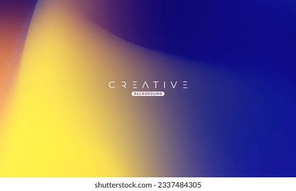 Resumen de gradiente líquido fondo. Mezcla de colores fluidos. Mezcla de colores azul y amarillo. Plantilla de diseño moderna para sus anuncios, banner, afiche, portada, web, folleto y volante. Vector Eps 10