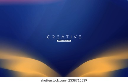 Abstract liquid gradient Background. Fluid color mix. Blue and Yellow Color blend. Modern Design Template For Your ads, Banner, Poster, Cover, Web, Brochure, and flyer. Vector Eps 10