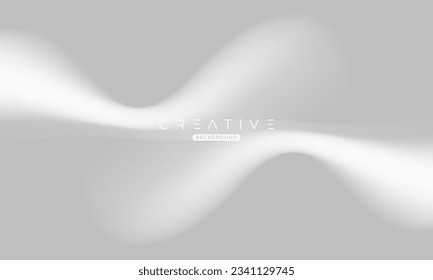 Abstract liquid gradient Background. Fluid color mix. White and Grey Color blend. Modern Design Template For Your ads, Banner, Poster, Cover, Web, Brochure, and flyer. Vector Eps 10