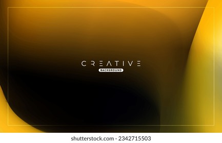 Abstract liquid gradient Background. Fluid color mix. Yellow and Black Color blend. Modern Design Template For Your ads, Banner, Poster, Cover, Web, Brochure, and flyer. Vector Eps 10