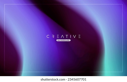 Resumen de gradiente líquido fondo. Mezcla de colores fluidos. Mezcla de color púrpura y azul. Plantilla de diseño moderna para sus anuncios, banner, afiche, portada, web, folleto y volante. Vector Eps 10