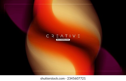 Abstract liquid gradient Background. Fluid color mix. Orange and Yellow Color blend. Modern Design Template For Your ads, Banner, Poster, Cover, Web, Brochure, and flyer. Vector Eps 10