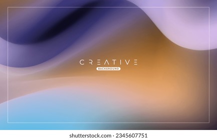 Abstract liquid gradient Background. Fluid color mix. Blue and Brown Color blend. Modern Design Template For Your ads, Banner, Poster, Cover, Web, Brochure, and flyer. Vector Eps 10