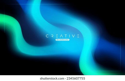 Abstract liquid gradient Background. Fluid color mix. Blue and Green Color blend. Modern Design Template For Your ads, Banner, Poster, Cover, Web, Brochure, and flyer. Vector Eps 10