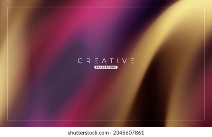 Abstract liquid gradient Background. Fluid color mix. Violet and Yelow Color blend. Modern Design Template For Your ads, Banner, Poster, Cover, Web, Brochure, and flyer. Vector Eps 10