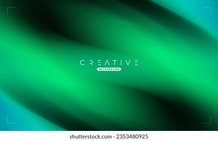 Abstract liquid gradient Background. Green and Blue Fluid Color Gradient. Design Template For ads, Banner, Poster, Cover, Web, Brochure, Wallpaper, and flyer. Vector.