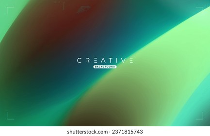 Abstract liquid gradient Background. Green Fluid Color Gradient. Design Template For ads, Banner, Poster, Cover, Web, Brochure, Wallpaper, and flyer. Vector.