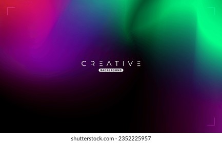 Abstract liquid gradient Background. Purple and Green Fluid Color Gradient. Design Template For ads, Banner, Poster, Cover, Web, Brochure, Wallpaper, and flyer. Vector.