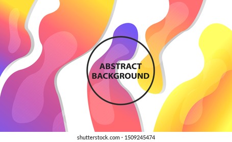 Abstract liquid Gradient background template with White, liquid, geometric, pattern design 