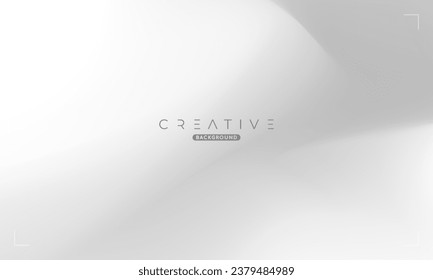 Abstract liquid gradient Background. White and Gray Fluid Color Gradient. Design Template For ads, Banner, Poster, Cover, Web, Brochure, Wallpaper, and flyer. Vector.