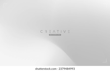 Abstract liquid gradient Background. White and Gray Fluid Color Gradient. Design Template For ads, Banner, Poster, Cover, Web, Brochure, Wallpaper, and flyer. Vector.