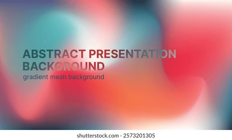 Abstract liquid gradient mesh background set with blended heading. Modern design template for presentation design. Vector illustration.