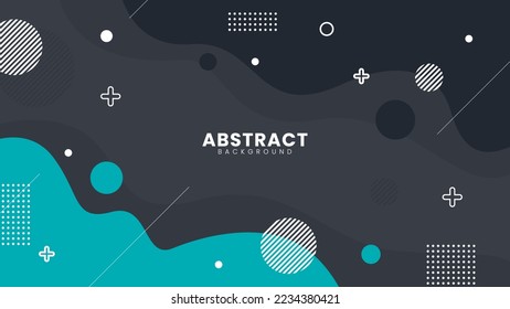 Abstract liquid halftone background with dark and blue combination color. Fit for banner, poster, flyer or presentation background.