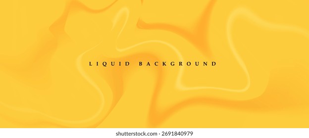 Abstract liquid honey texture, yellow, gold holographic liquid oil textured background with copy space. liquid orange background. satin background.