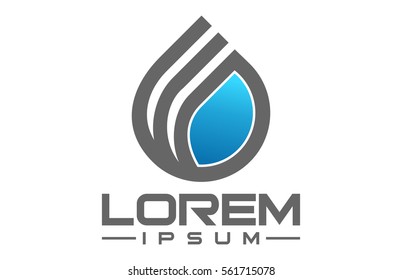 abstract liquid icon in line
