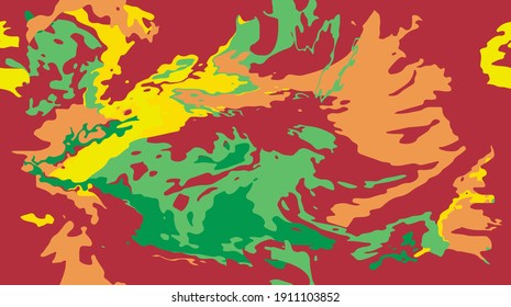 abstract liquid ink camouflage pattern
