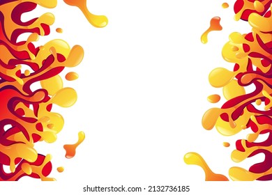 Resumen de líquido de lava de belakang latar. Fondo líquido Ilustrasi. Vector de lava latar.