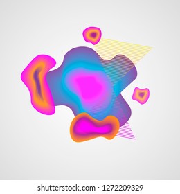 Abstract liquid lava lamp colorful background design, colorful modern