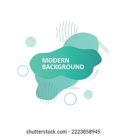 Abstrakte flüssige Logo-Form. Wasserfarben-Design, abstrakter, moderner Element-Vektorgrafik. Farbige Gradient.Illustration Banner Abstrakte Farbverlauf-Liquid-Form