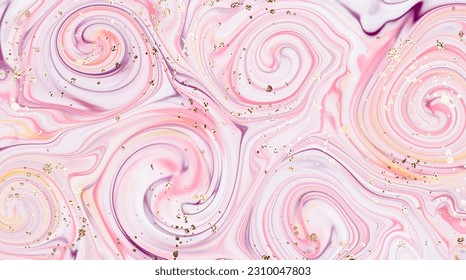 Abstract liquid marble background templates with colorful swirl texture.