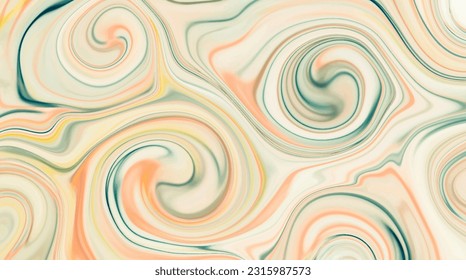Abstract liquid marble background templates with colorful swirl texture.