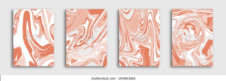 Abstract liquid marble background. Liquid marble texture, waves. Applicable for cover design, invitations, presentations, flyers, posters, business cards. Contemporary art. Vector illustration EPS 10.