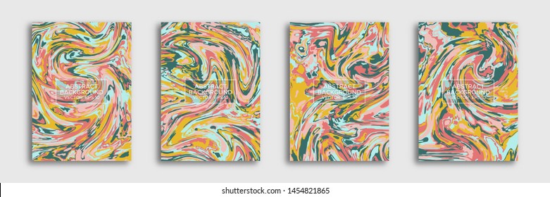 Abstract liquid marble background. Liquid marble texture, waves. Applicable for cover design, invitations, presentations, flyers, posters, business cards. Contemporary art. Vector illustration EPS 10.