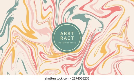 Abstract liquid marble swirl background colorful template design