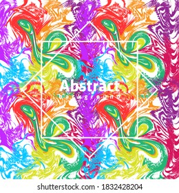 Abstract Liquid marble texture Colorful Background Design Vector.