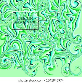 Resumen de fondo verde de textura de mármol líquido. Superficie de azulejos de granito. Ilustración vectorial.