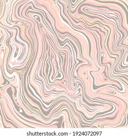 Abstract liquid marble texture in pale pastel colors