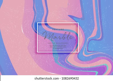Abstract liquid marble texture pink and blue background - Tile Surface Granite - Vector illustration