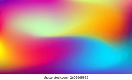 Abstract liquid neon blurred soft colourful gradient background. Gradient mesh. Modern template for design concepts, wallpapers, presentations, posters, prints and web. Vector illustration.