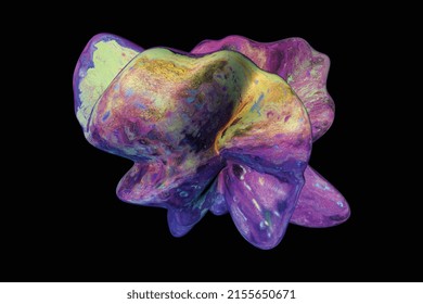 Abstract liquid object design. Fluid gradient shape composition for posters, flyers, cards, and presentations