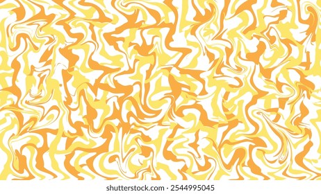 Abstrakter flüssiger orangefarbener und weißer Marmorhintergrund