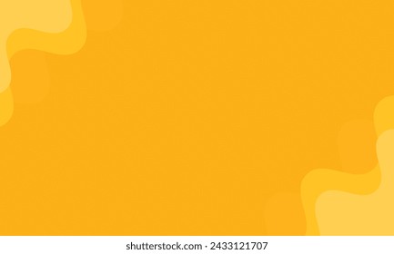 Banner de plantilla naranja y amarillo con fondo de degradado con diseño vectorial