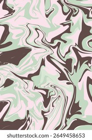 abstract liquid pink and green color portrait mode
