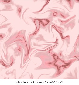 Abstract liquid pink marble effect background. Vector format