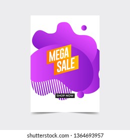 Abstract liquid promotion background graphic elements
