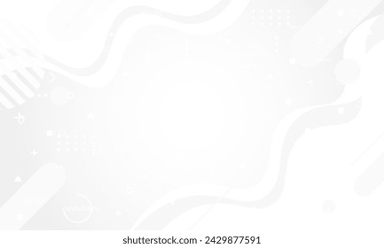 Banner de plantilla en blanco y negro de forma líquida abstracta con fondo de tecnología de puntos de color degradado Diseño con diseño vectorial