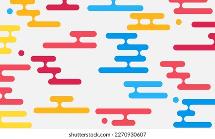 Abstrakter, flüssiger, bunter Vorlagenbanner mit Farbpunkthintergrund Design mit Vektordesign