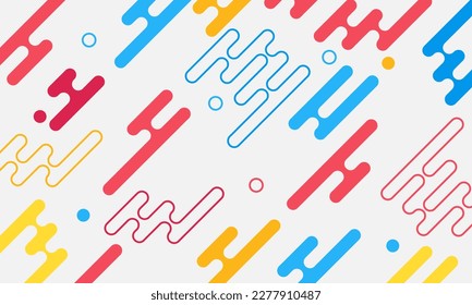 Abstract liquid shape colorful template banner with gradient color dot technology background Design with vector design