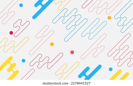 Abstract liquid shape colorful template banner with gradient color dot technology background Design with vector design