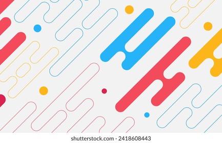 Resumen de forma líquida colorido banner de plantilla con fondo de tecnología punto de color degradado Diseño con diseño vectorial