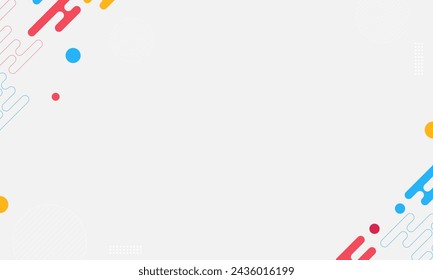 Abstract liquid shape colorful template banner with gradient color dot technology background Design with vector design