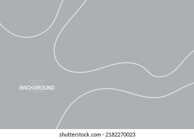 Abstract Liquid Shape Flow Line Curve And Wavy Theme Background In Gradient White And Grey For Advertisement Poster Banner Product Presentation Package Design Vector Eps.