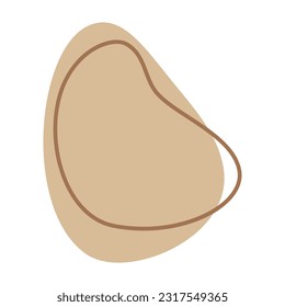 Forma líquida abstracta. Plantilla de ilustración vectorial de diseño de color plano estético fluido. Listo para usar en diseño web e impreso